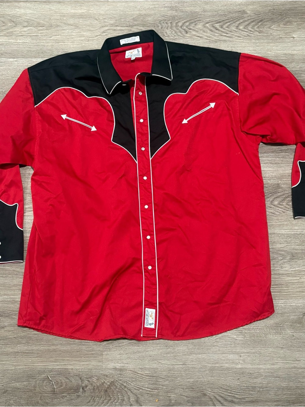 Panhandle Slim Red and Black Western Snap Shirt
